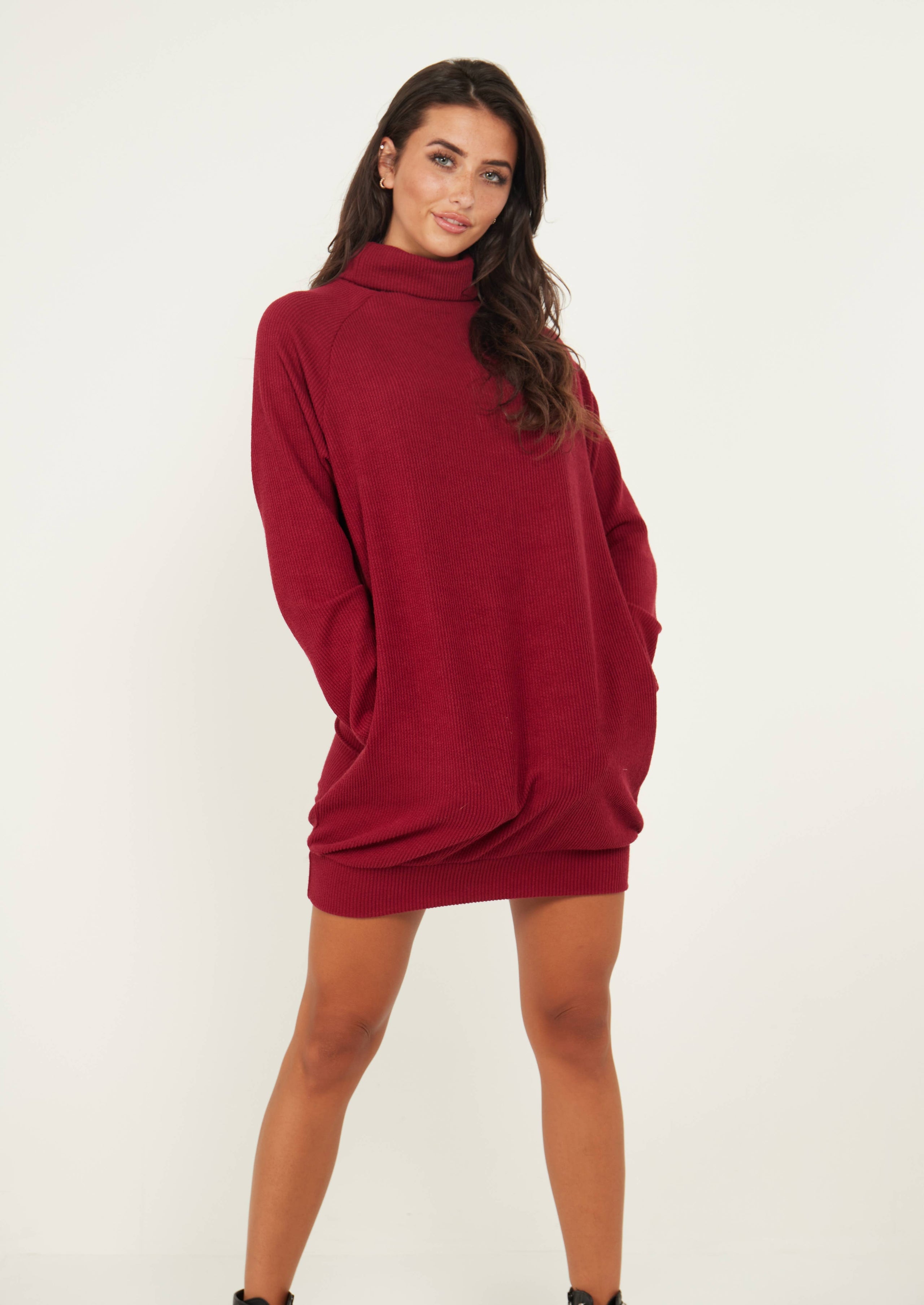 Wine new arrivals jumper dress
